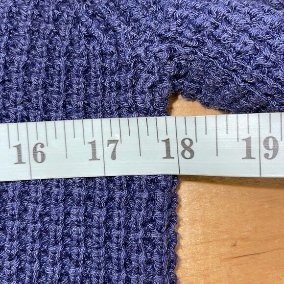 Oshkosh‎ B'gosh Kids Waffle Knit Quarter Button Hooded Sweater Navy Size 12/12A - Picture 6 of 7